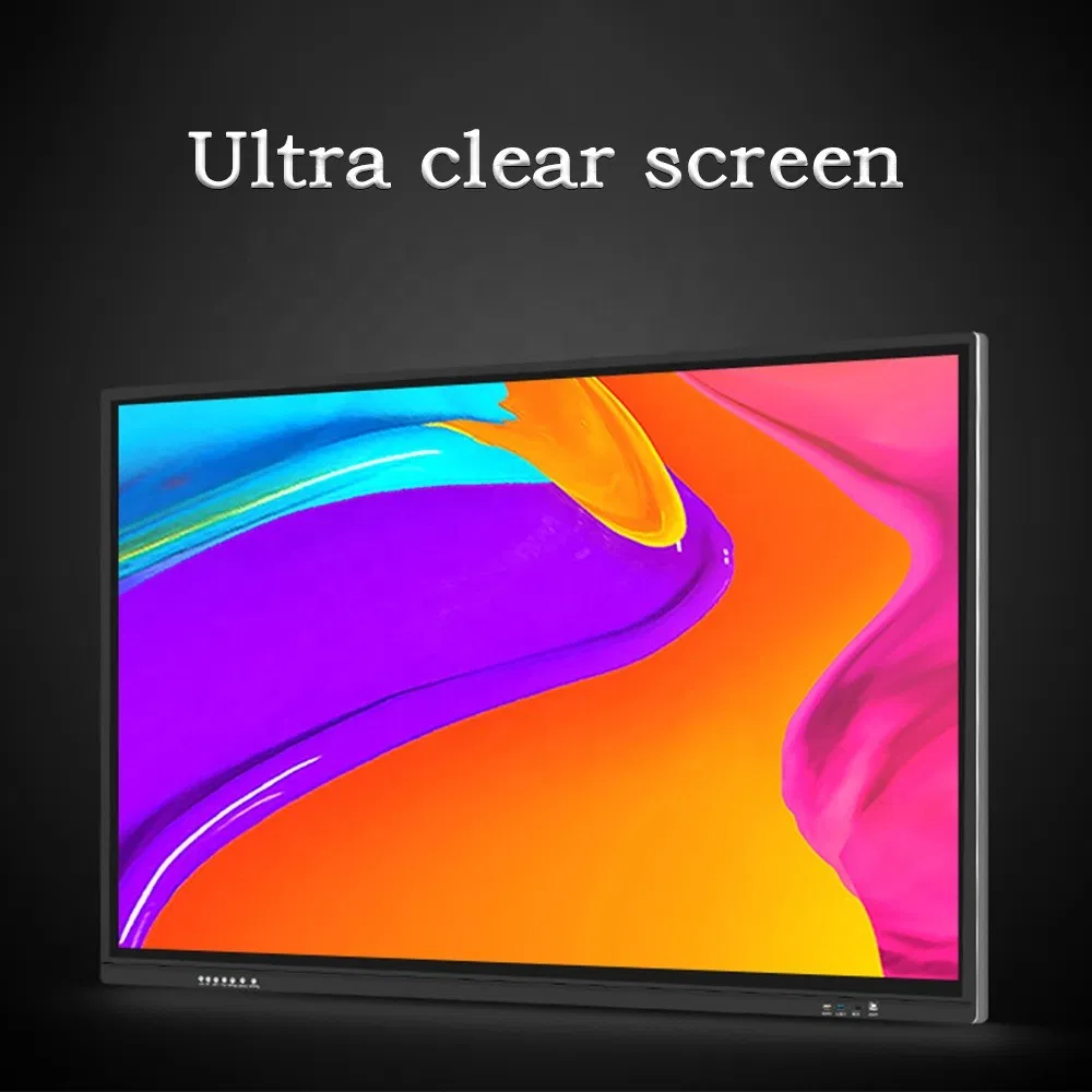 2024 Hot Dual System 86inch Touchscreen for Education and Video Conference Interactive Whiteboard Interactive Flat Panel