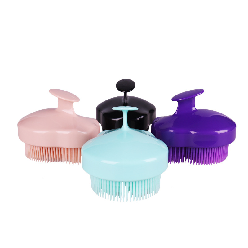 Gourd Shape Silicone Bath Brush Long Hair Brush Exfoliating Scrubber