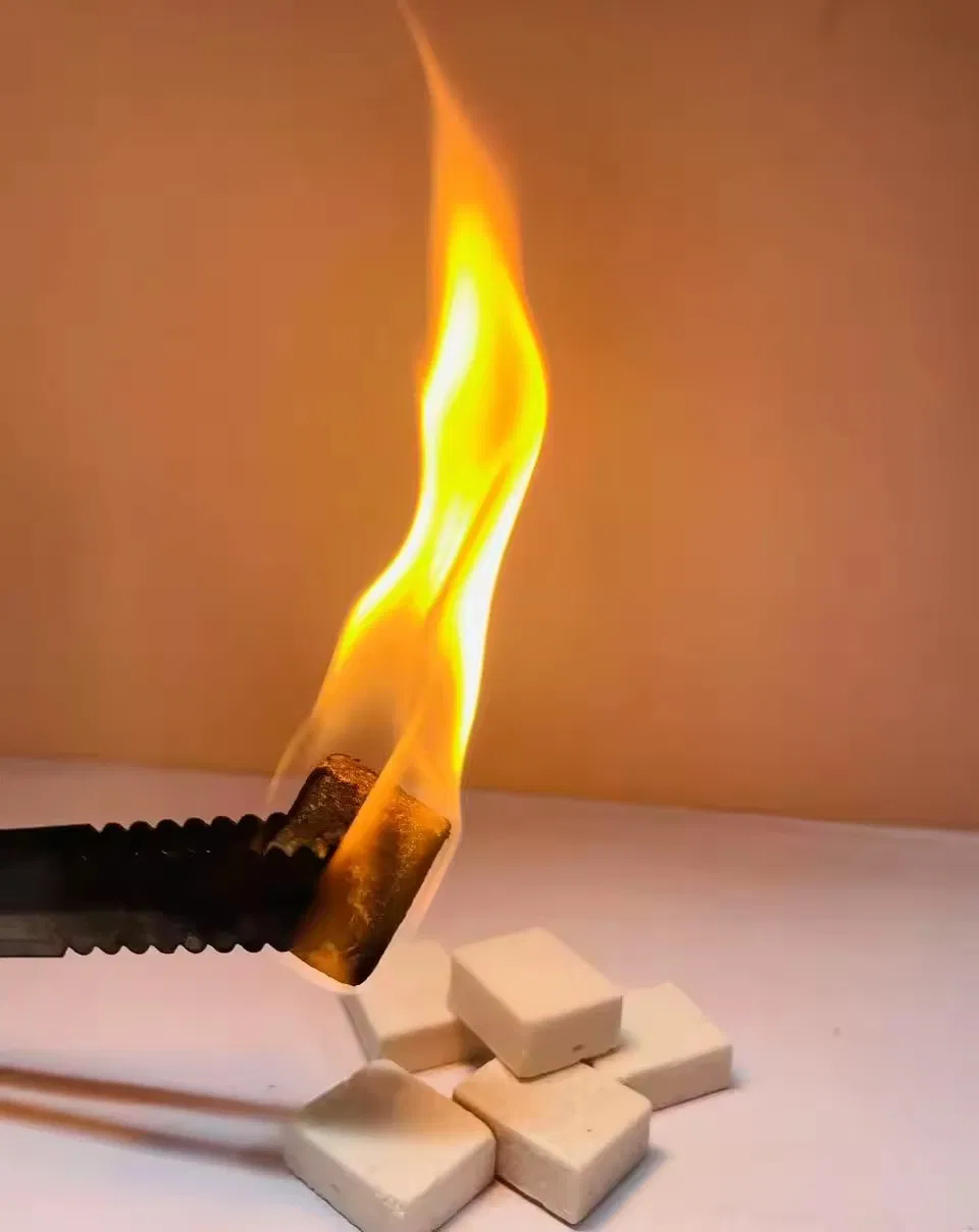 Natural Waterproof White Firelighter Cubes Solid Fuel Fire Starter for Camping Outdoor Fire Starter