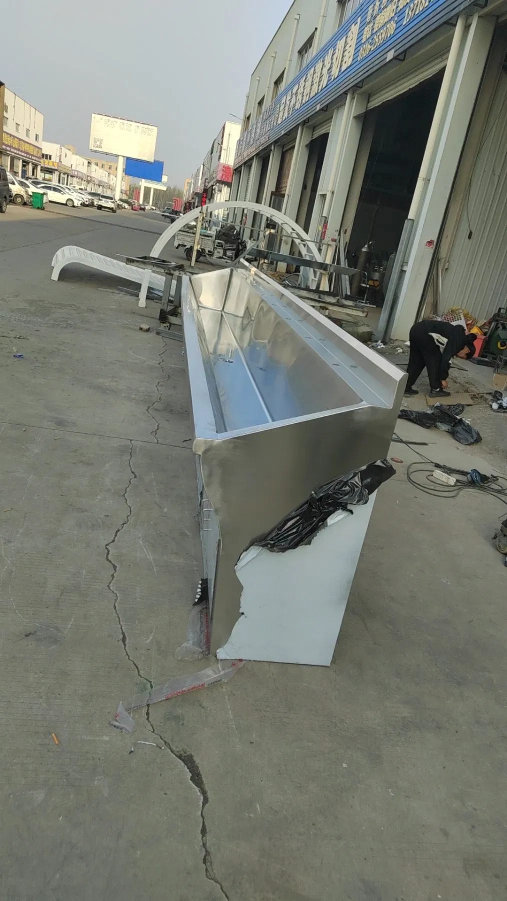Large Scrub Sink 304 Stainless Steel Hand Washing Basin Industry School or Kindergarten Sink