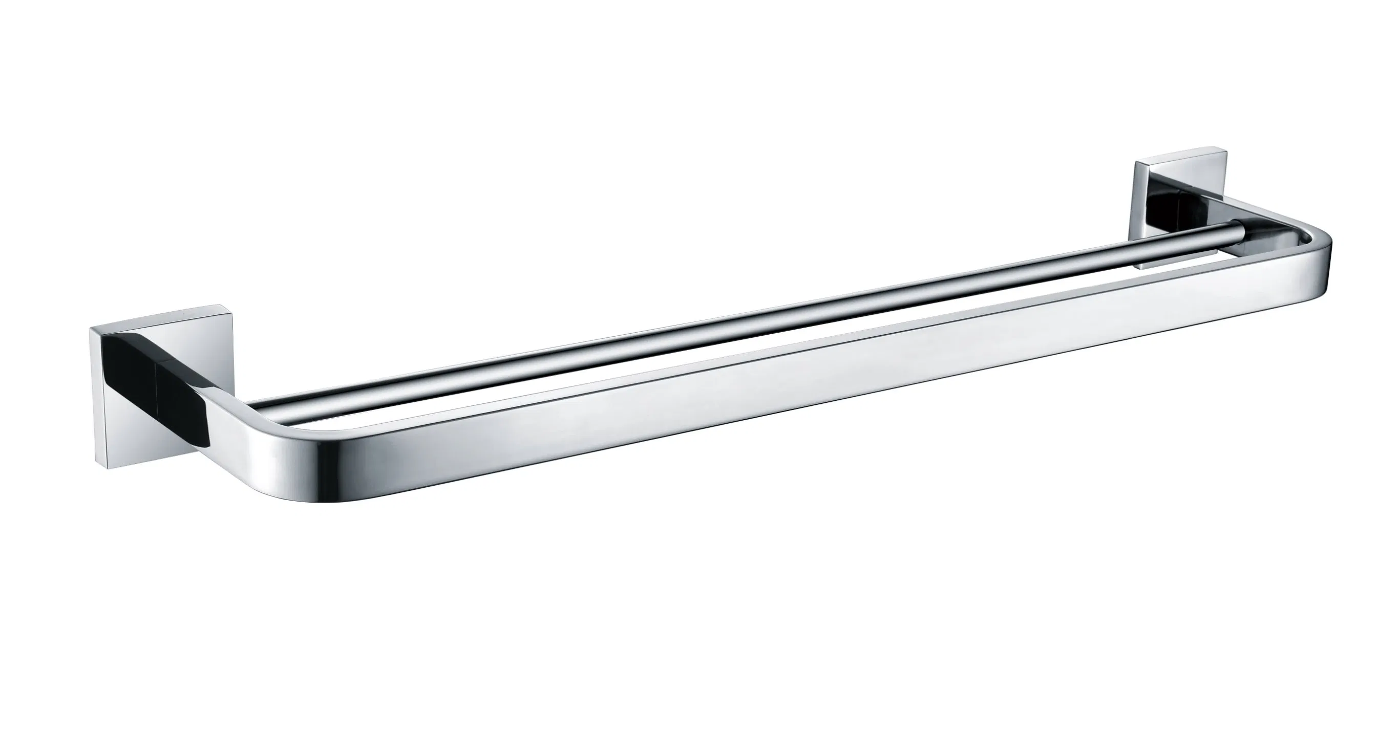 Двойной полотенцедержатель квадратный из нержавеющей стали 304