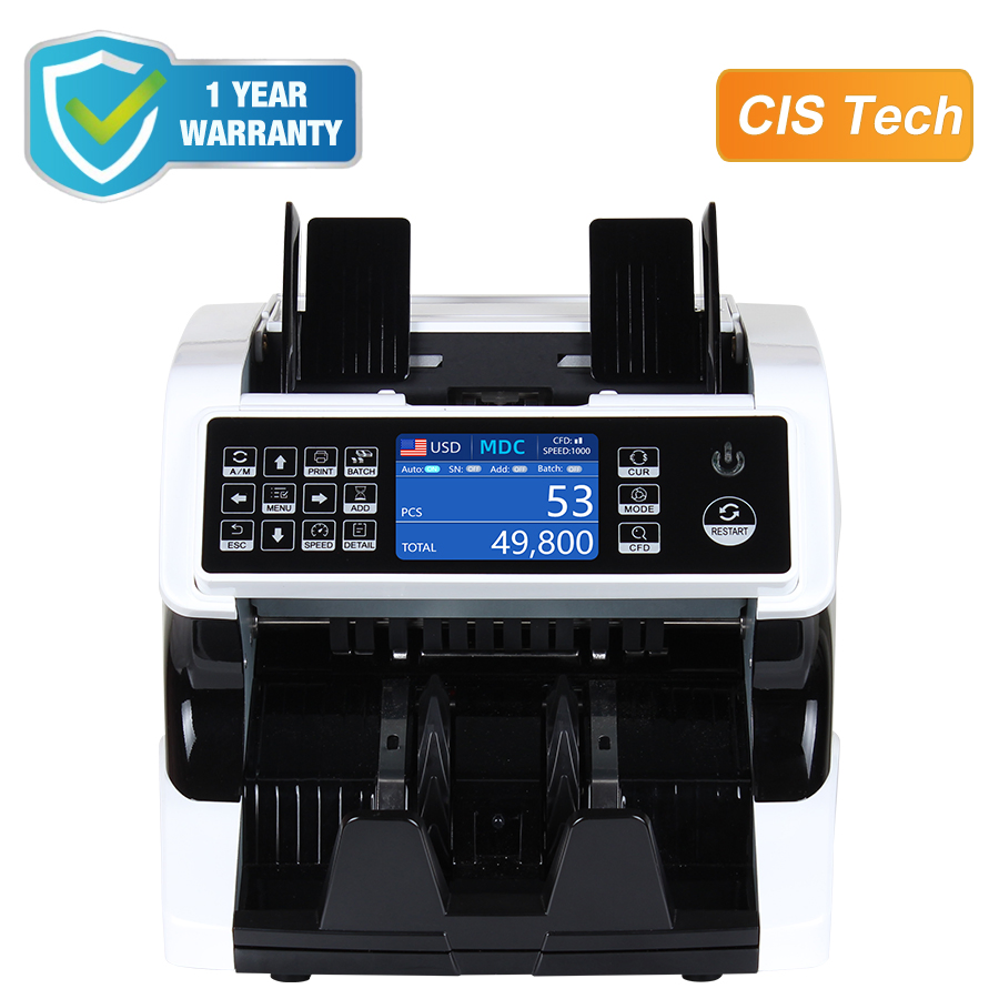 Financial Equipment Bill Counter Currency Counter Cashing Counting Machine Banknote Counter Counterfeit Detector Money Detector