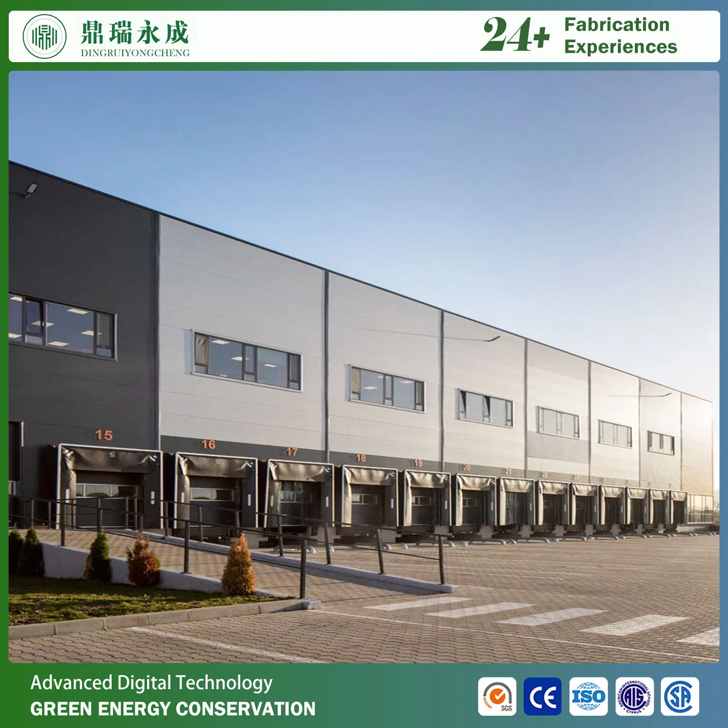Classic Steel Structure Workshop Prefabricated Warehouse Building in Factory