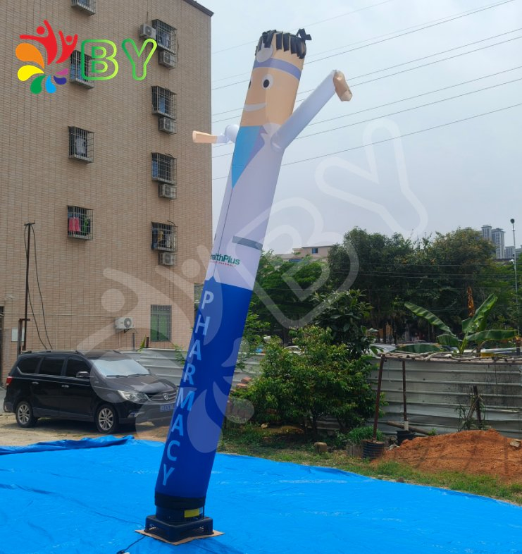 High Quality Single Leg Inflatable Air Dancers / Inflatable Air Tube Man Manufacturer for Advertising