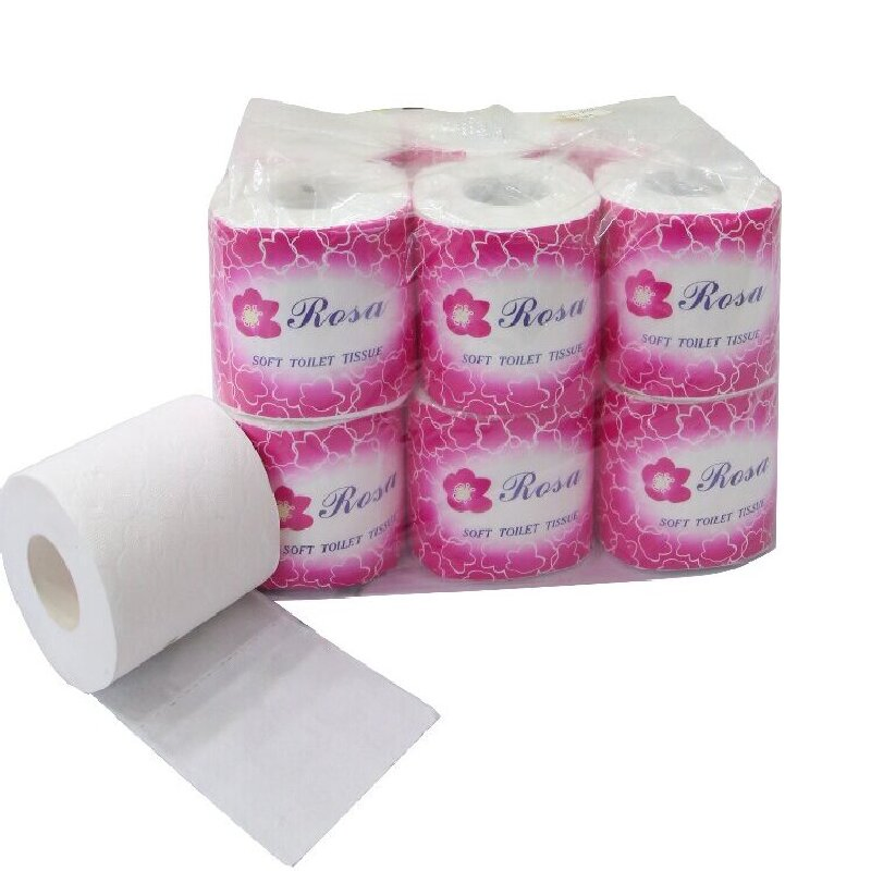 Hot Selling Bamboo Sanitary Paper Rolls Household Cheap OEM Custom Commercial Virgin Wooden Pulp Printed Cotton Pulp Toilet Tissue for Bedroom Toilet