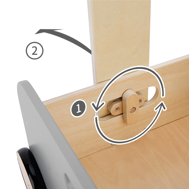 Solid Wood Baby Walker with Anti-Slip Function for Toddlers