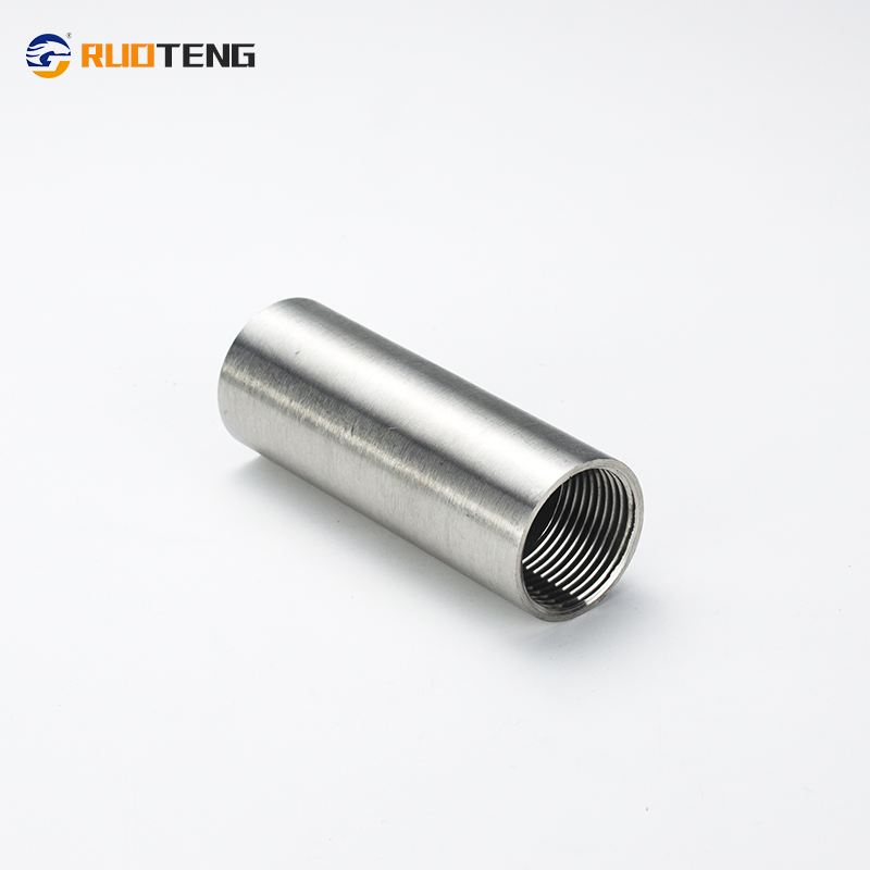 [Ruoteng] Stainless Steel Female Full Coupling, Seamless Pipe Coupling Long Type Thread Socket