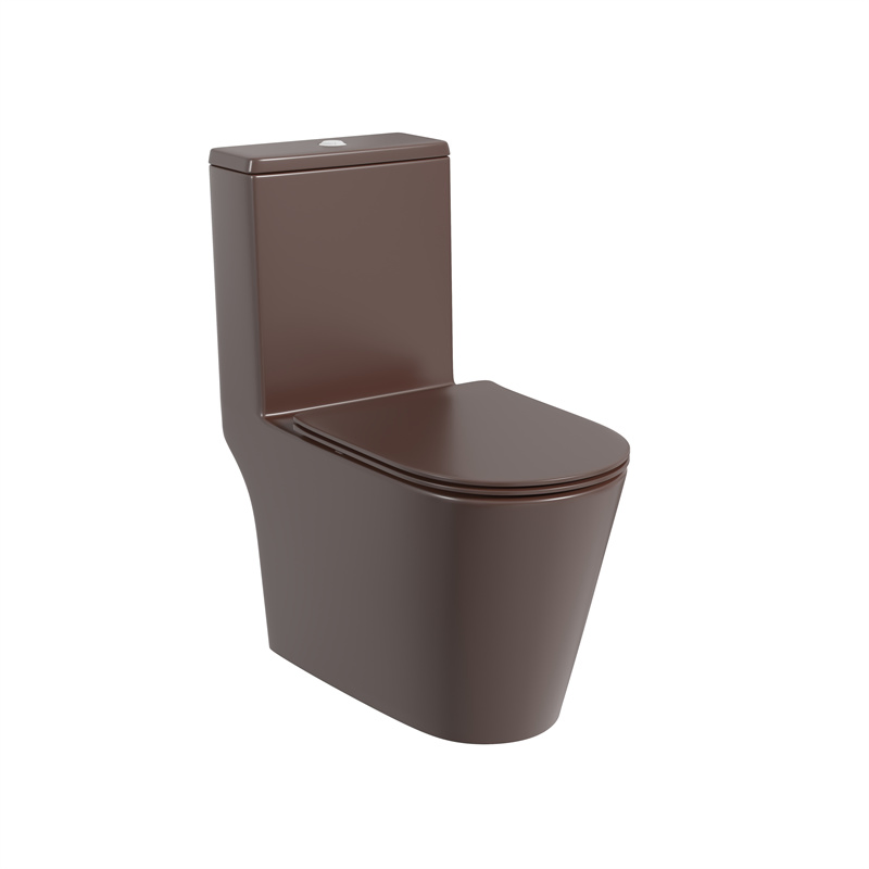 Tornado Brown Ceramic Bathroom Wc Water Closet One Piece Toilets Bowl