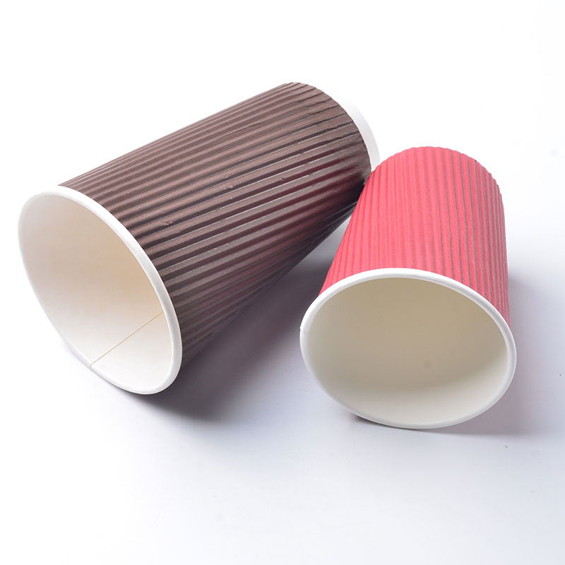 Бумажные стаканы для напитков 4-24 унции с печатью