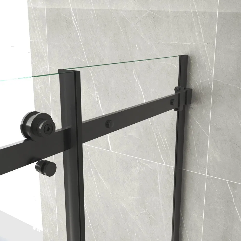 Customized 8mm Tempered Glass Rectangular Single Sliding Door Shower Enclosure 120X90