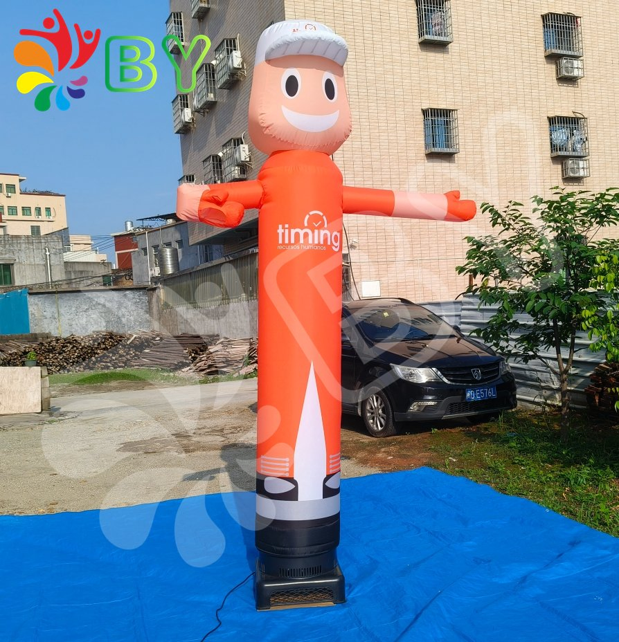 Customized Sky Dancer Air Blower Inflatable Tent Cartoon Characters Light Balloon Ball Advertising Inflatables