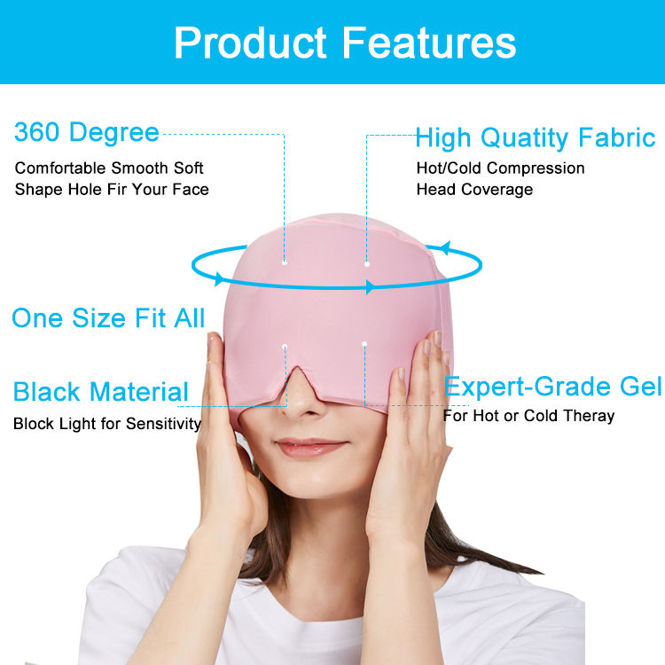 Trending Products 2023 New Arrivals Ice Head Wrap Migraine and Headache Relief Cap