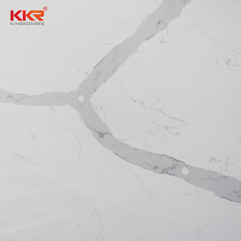 Bespoke Marble White Quartz Stone Acrylic Solid Surface Kitchen Countertops