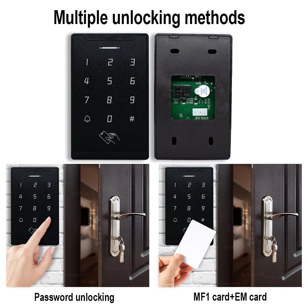 ID Card Code Door Opener Encoding for Card Reader Access Control RFID System Door Lock Opener Wireless Touch Code Lock