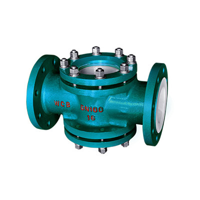 PTFE Steel Lined Fluoroplastic Sight Glass with ANSI Standard for Chemical Industry