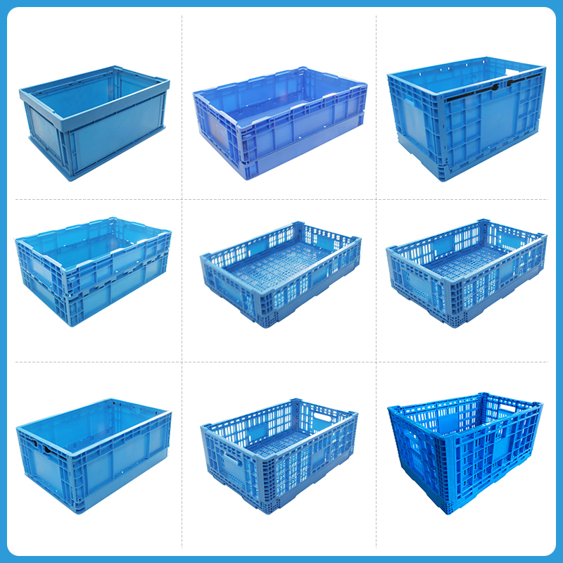 Wholesale Multi-Purpose Plastic Folding Turnover Box Crates Totes Boxes Warehouse Storage Box