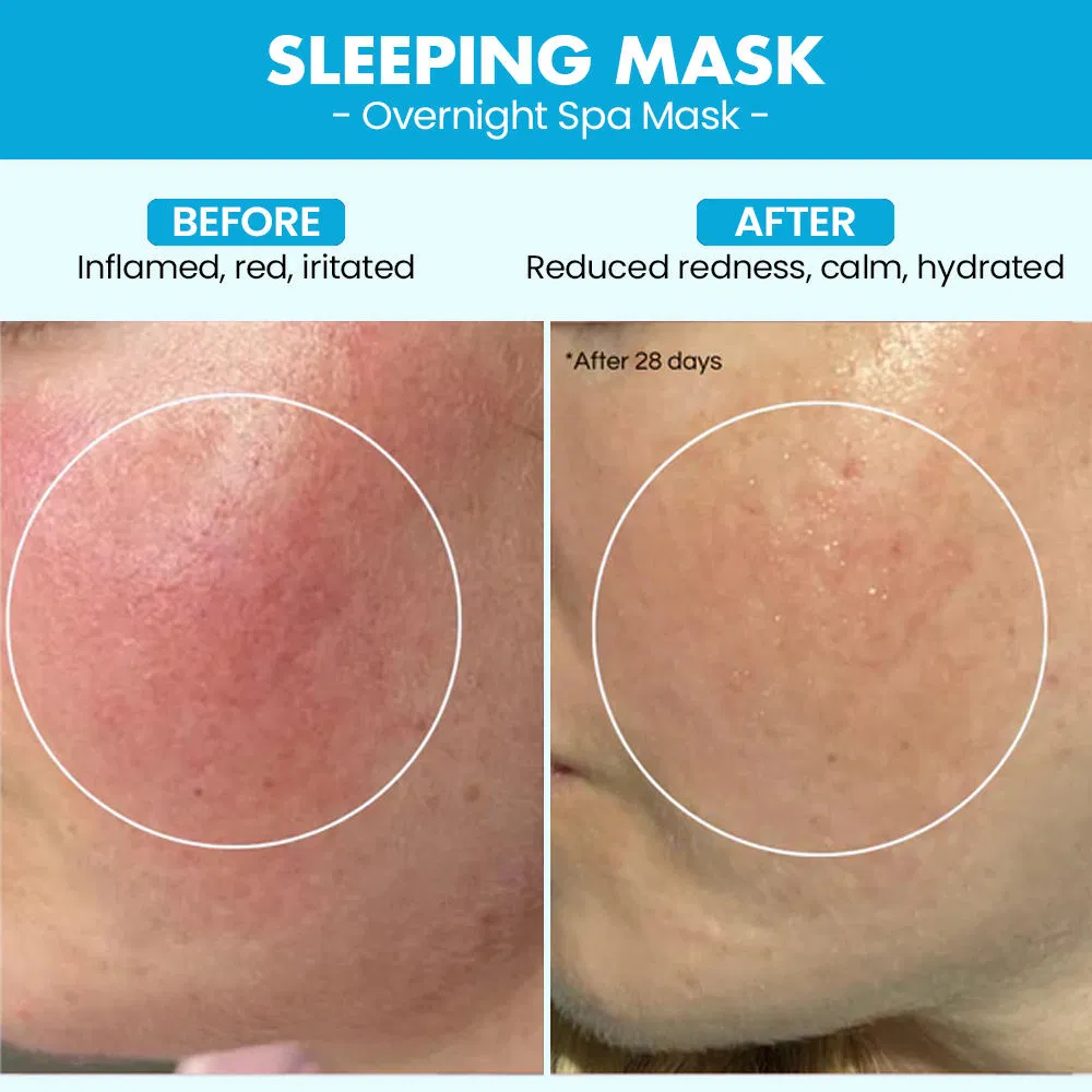 Rice Sleep Face Cream Jar Natural Beauty Brightening Hyaluronic Acid Face Cream