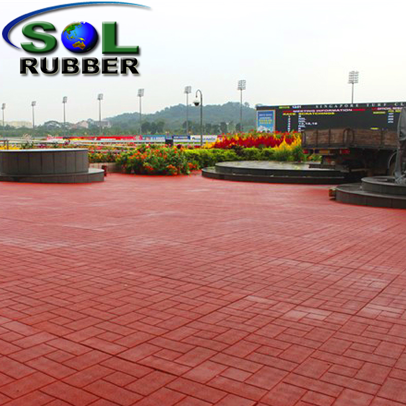 Sol Rubber Brick Pattern Rubber Stable Flooring Mats