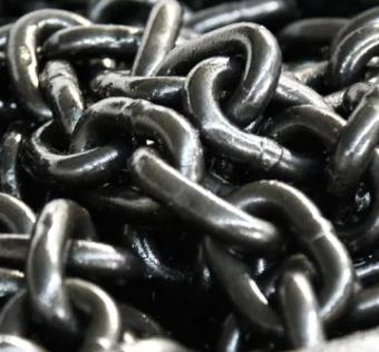 Короткая сварная цепь DIN 766, железная