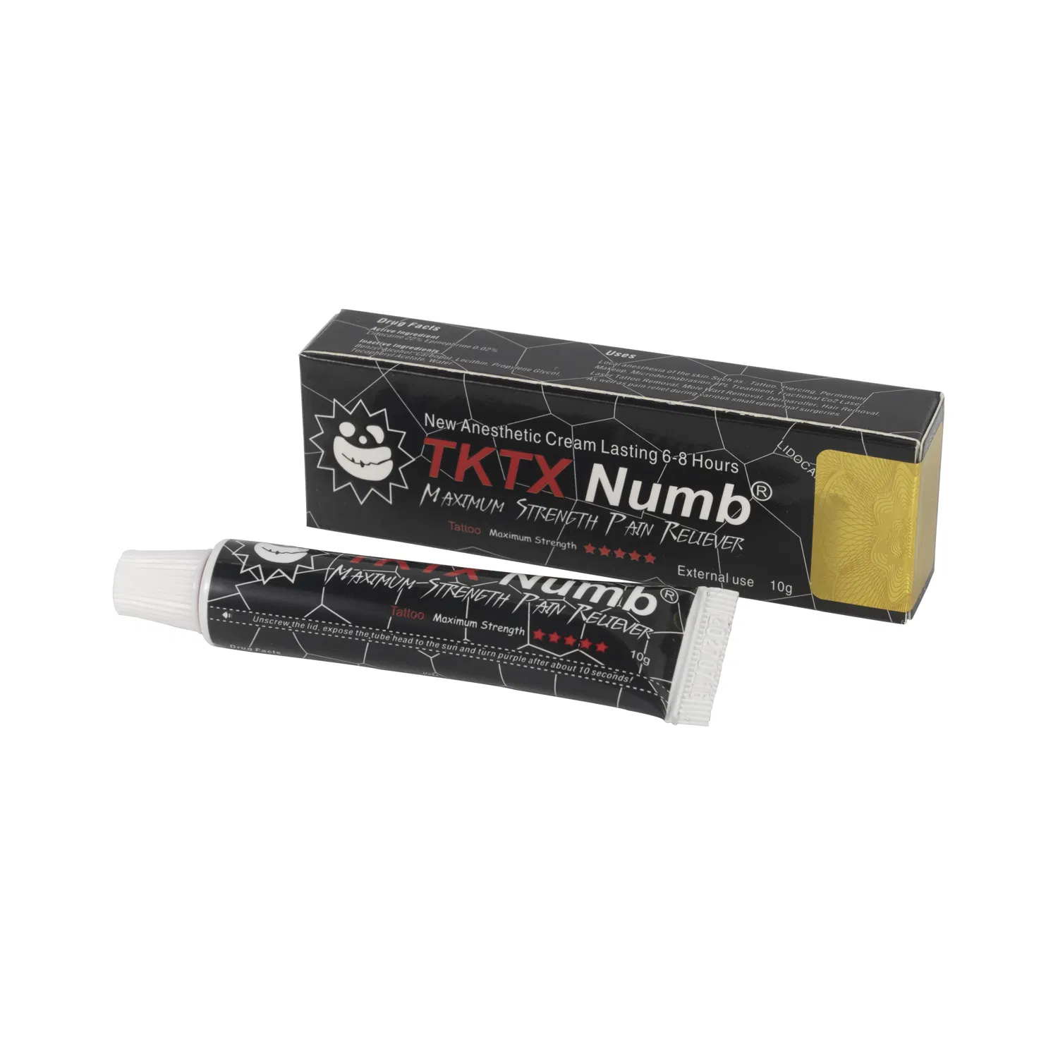 Topical Numbing Cream 18% Blue Plastic Tube Pink Tktx Numb Cream 10g for Tattoo Supply Anesthetic Makeup Microblading