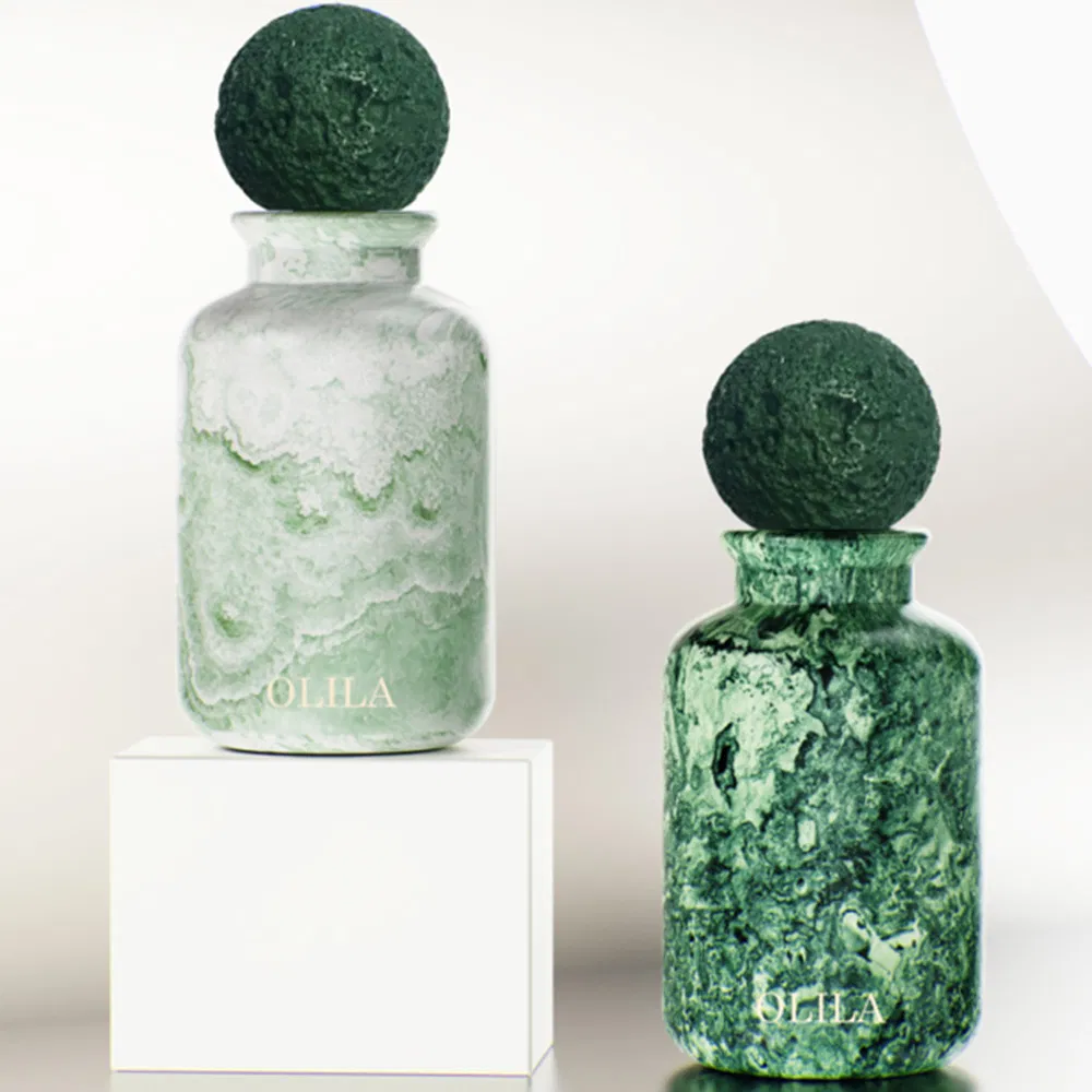 Trendy Elements Different Colour Delicate Gradient Perfume Fragrance Bottles