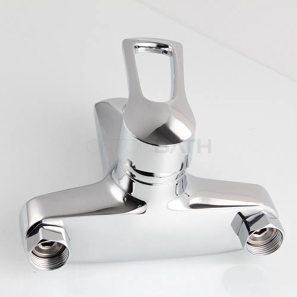 Ortonbath High Quality Bathroom Shower Faucet Set Bathtub Brass Chrome Hot Cold Water Mixer Tap Copper Bath Mixer Taps Accessories