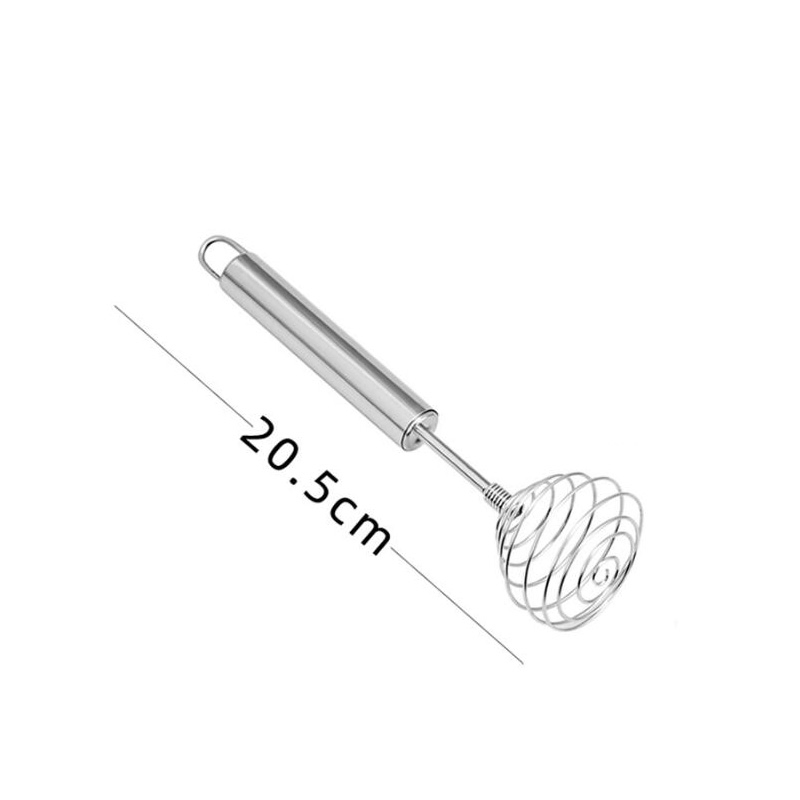 Stainless Steel Spiral Egg Whisk Lightweight Non-Toxic Manual Blender Esg12290