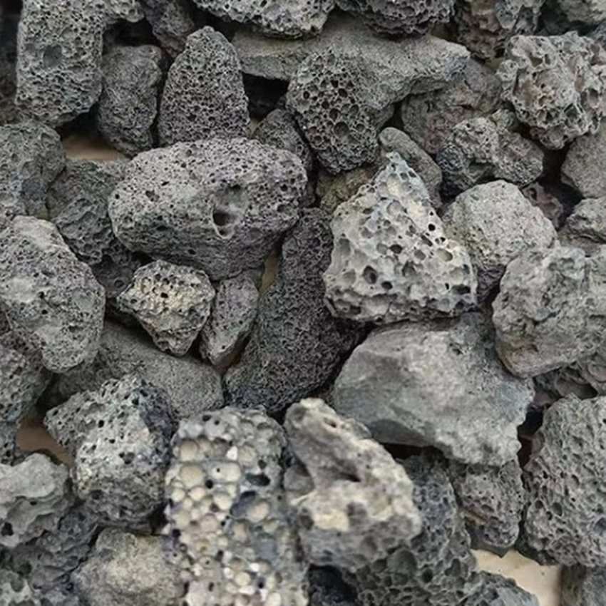 Black Volcanic Lava Rocks for Plants & Landscaping Decoration Volcanic Stones