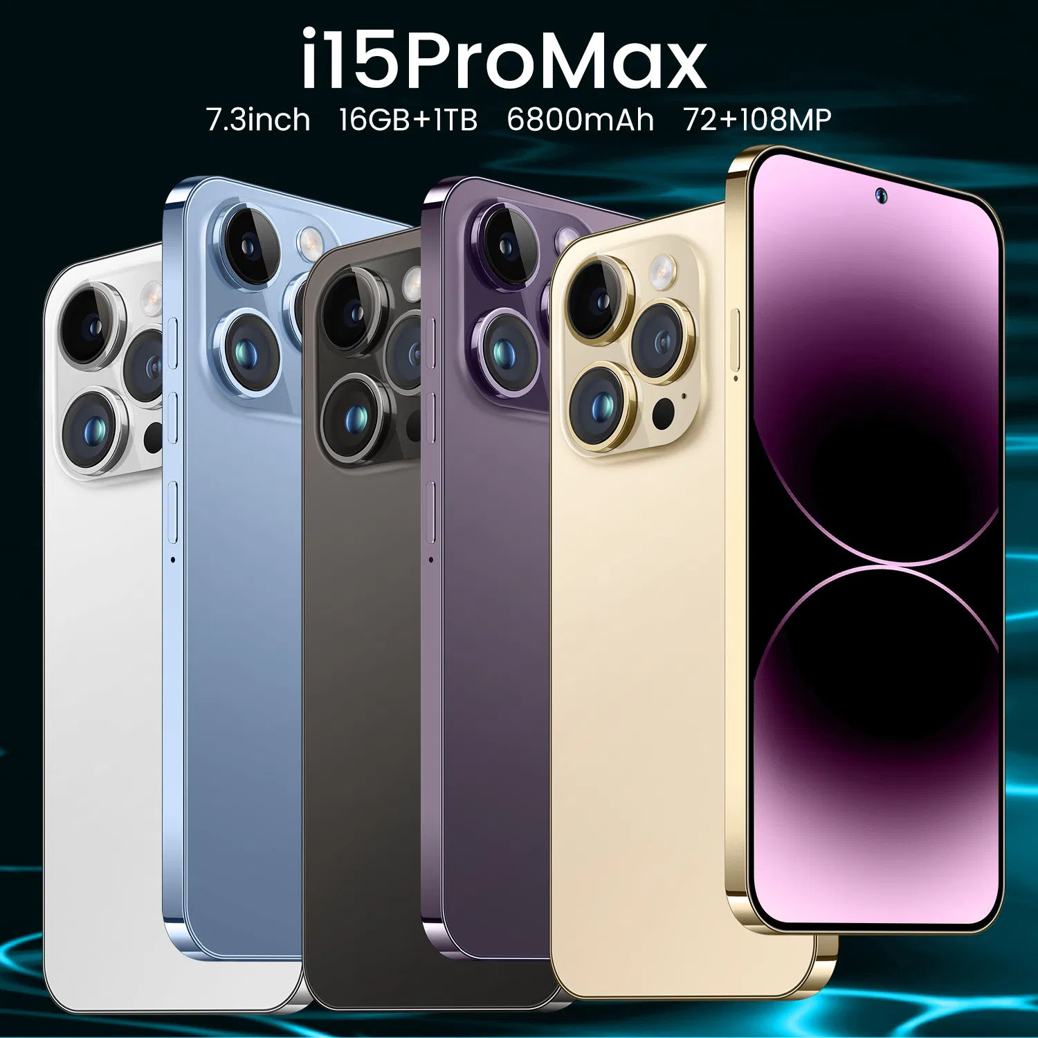 Смартфон I15 PRO Max 16GB+1TB разблокированный