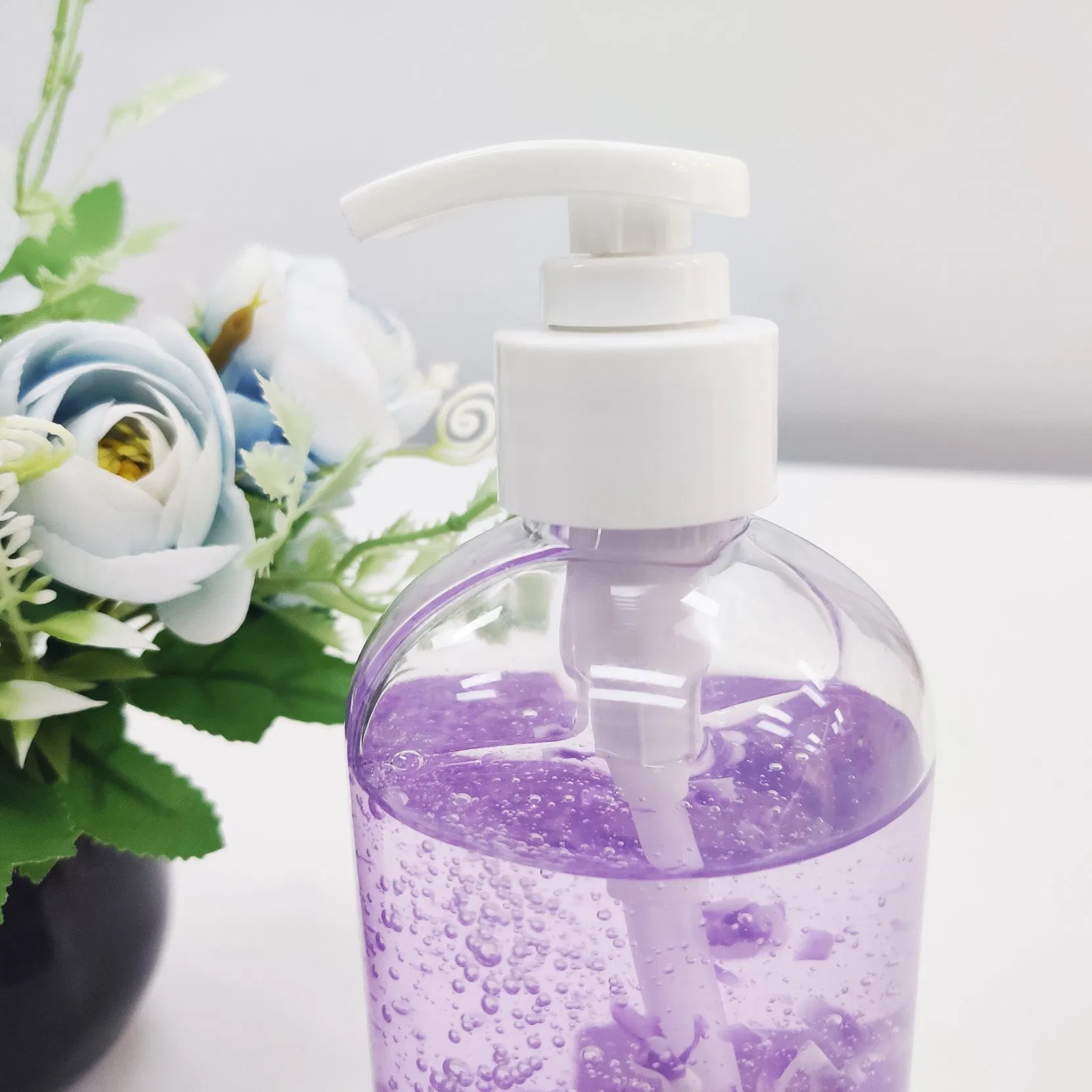 OEM Private Label Natural Organic Petal Perfume Shower Gel Lavender Help Sleep Body Wash Lavender Shower Gel 500ml