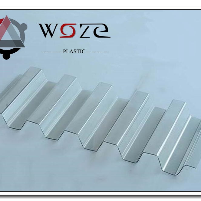 UV Resistant Both Sides Corrugated Roof Polycarbonated Roofing Sheet for House Shed