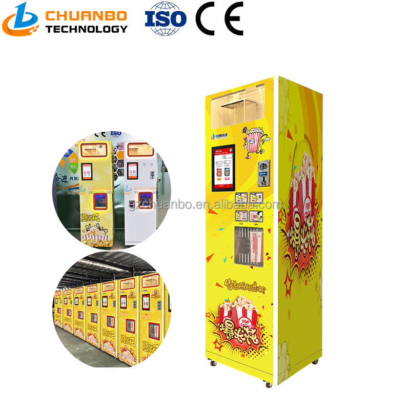China Manufacturer Caramel Flavor Mushroom Vending Machine Popcorn Commercial