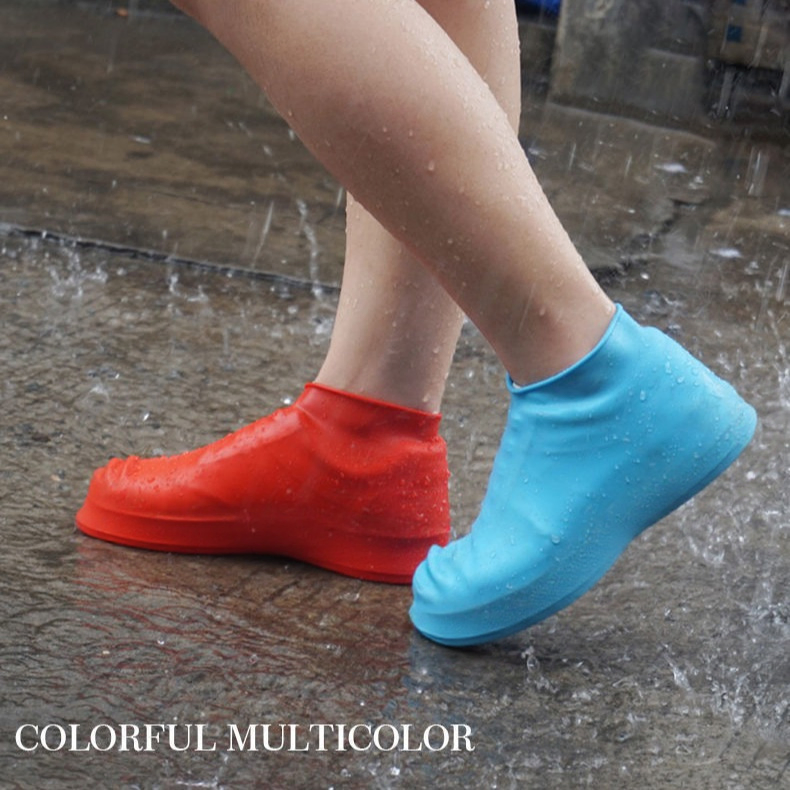 Waterproof Silicone Overshoes Covers Non-Slip Rubber Boot Protectors Reusable