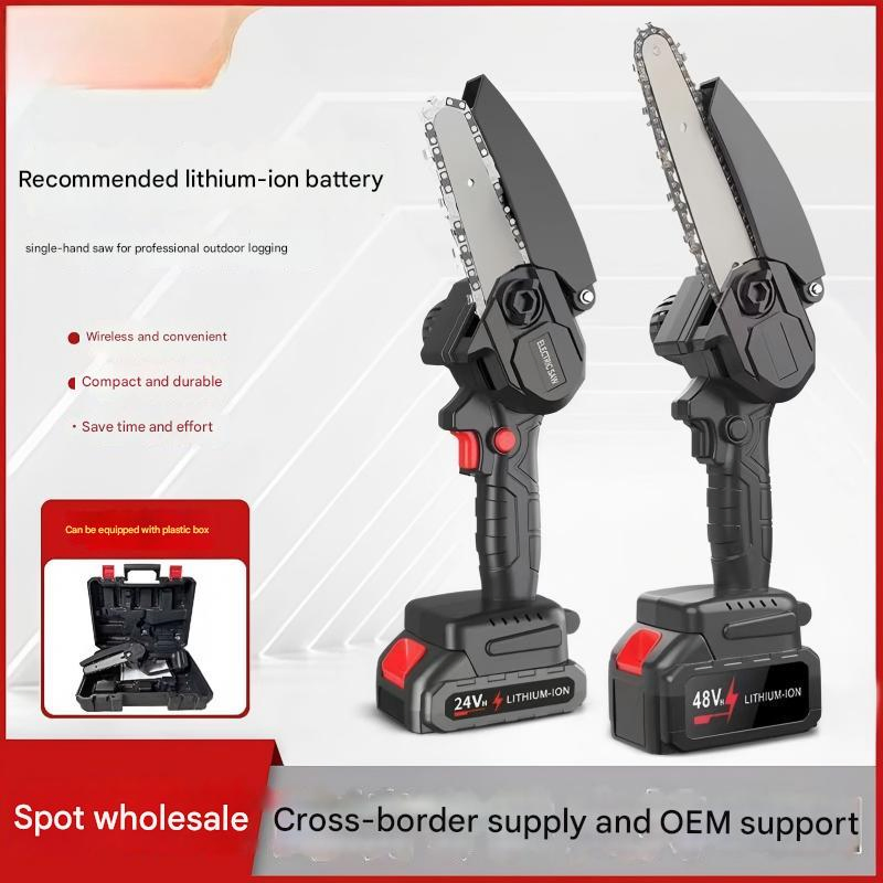 Ultra Lightweight Portable Design for Logging and Garden Pruning High Torque Lithium-Ion Chainsaw