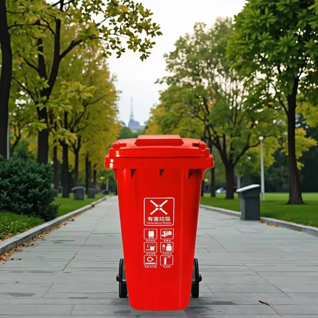 SMC High Quality Durable Outdoor Industrial Dust Bin with Wheels Rubbish Bin Garbage Bins