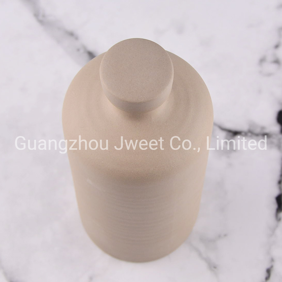 Custom 500ml Hand Painted Olive Oil Bottle Ceramic Liquor Bottle