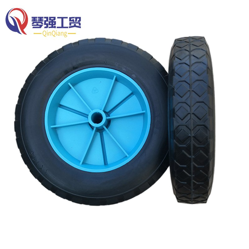 Field Mower Wheel 5 6 8 Inch Solid Rubber Caster Wheel for Lawnmower with Plain Bore Mowing Machine Castor