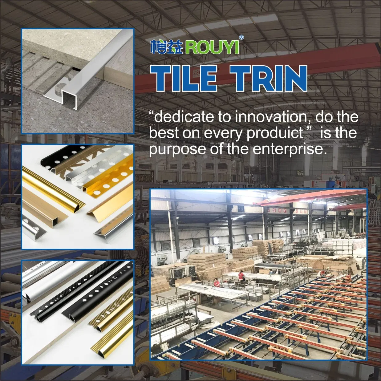 Alu Profile Manufacturer Ceramic Tile Corner Trim Aluminum Trim