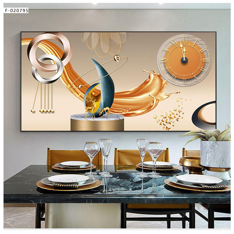 Modern Wall Art Crystal Porcelain Painting Wall Decoration3d Painting for Home and Hotel
