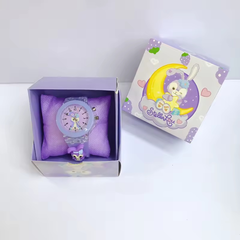 Kids Watch Children Cartoon Watch with Box Watch Birthday Gift Hello Kitty Kuromi Mymelody Kids Watch with Box Set for Girl Boys Gifts