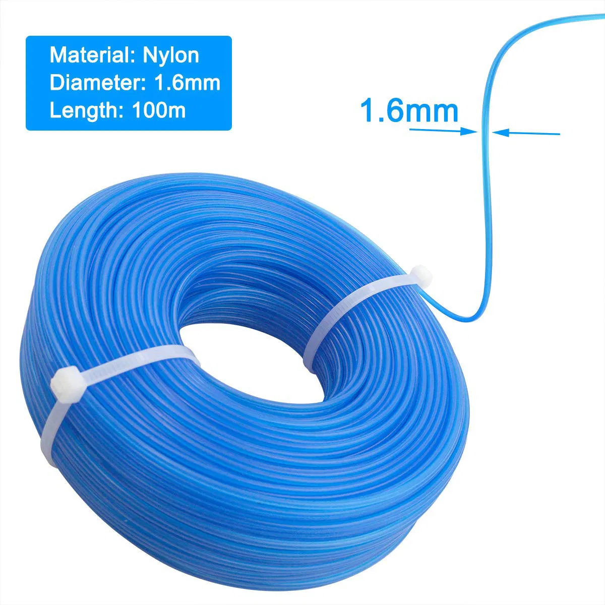 1 PCS Lron Trimmer Line. 065'' Weed Wacker Eater String 328FT String Trimmer Lines