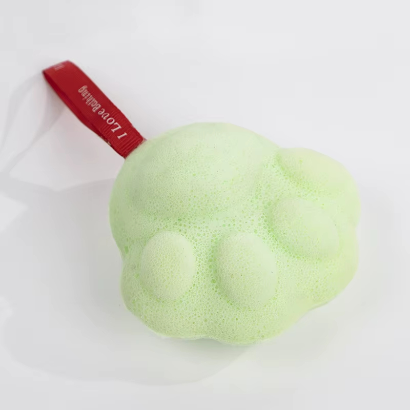 New High-End Cat Claw Bath Ball Soft Honeycomb Bath Flower Non-Scattering Non-Rubbing for Children Babies Furniture Foam
