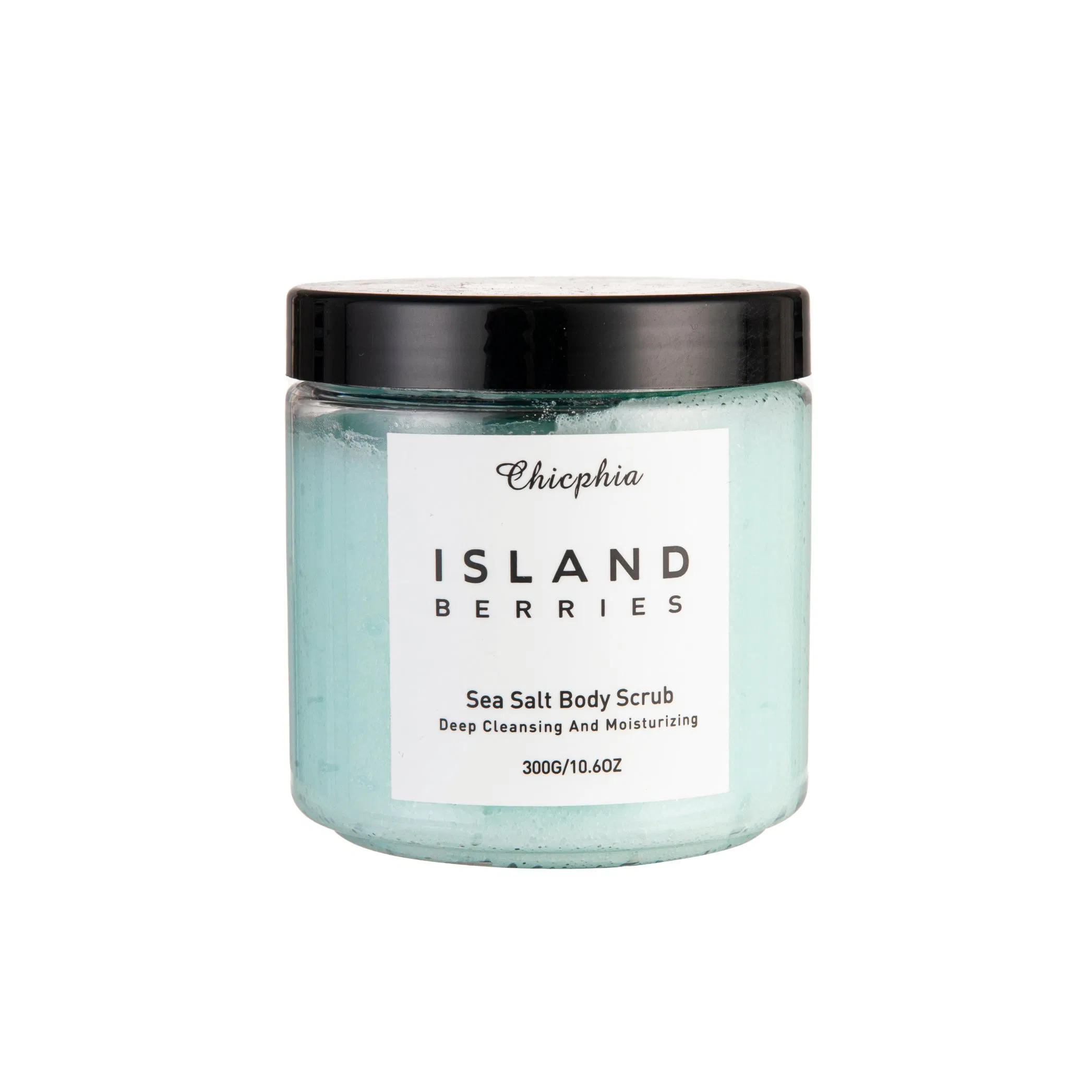 OEM Private Brand 300g Sea Salt Body Scrub Peach Blossom