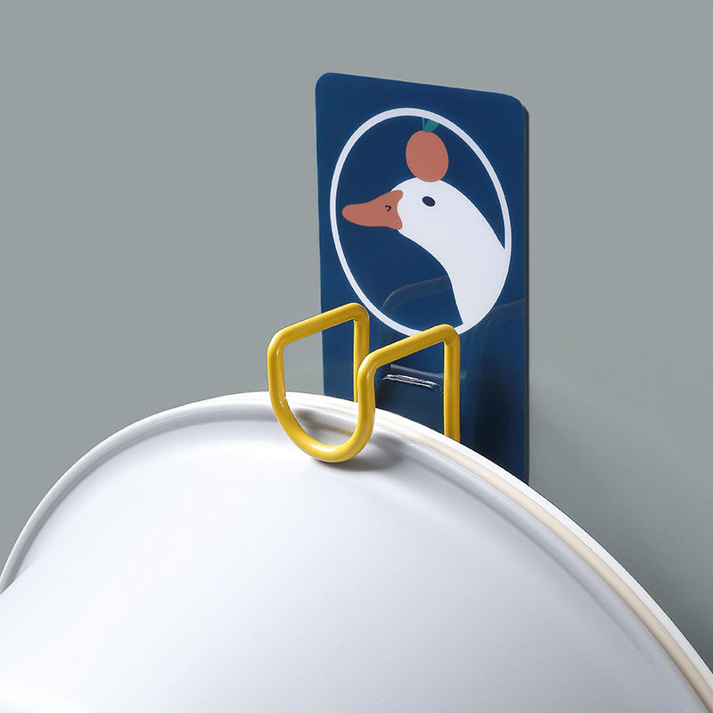 Cartoon Stainless Steel Washstand Punch-Free Washbasin Hanger