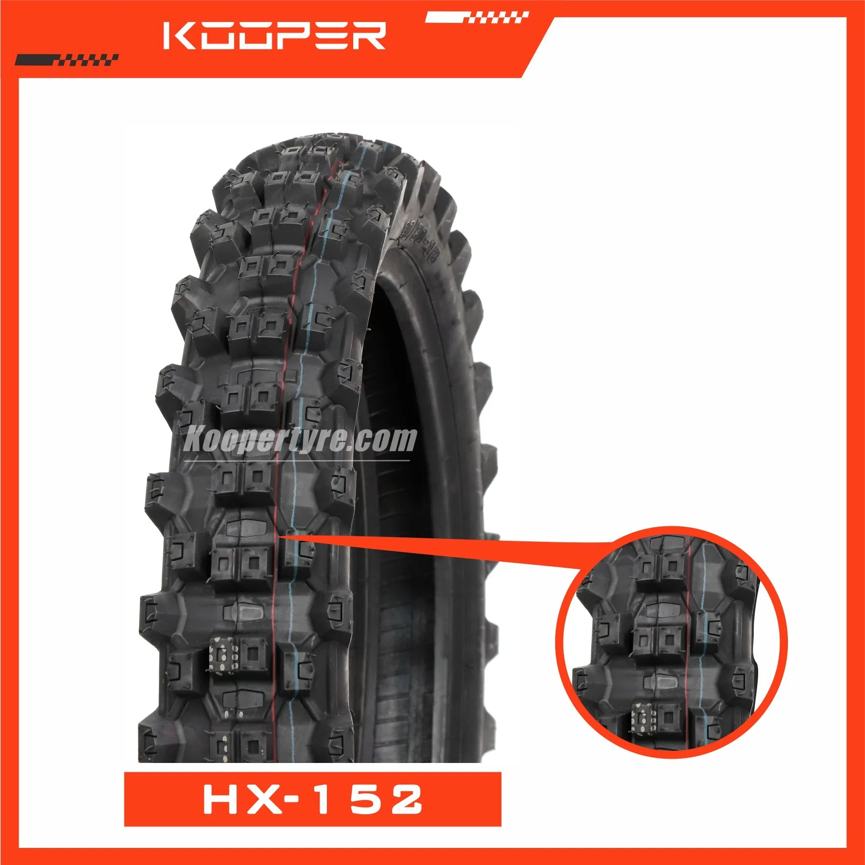 Мотошина KOOPER 8PR 110/90-16 бескамерная