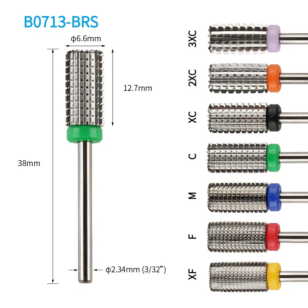 Two Way Cylinder Barrel with Round Rim Cut Carbide Nail Bit