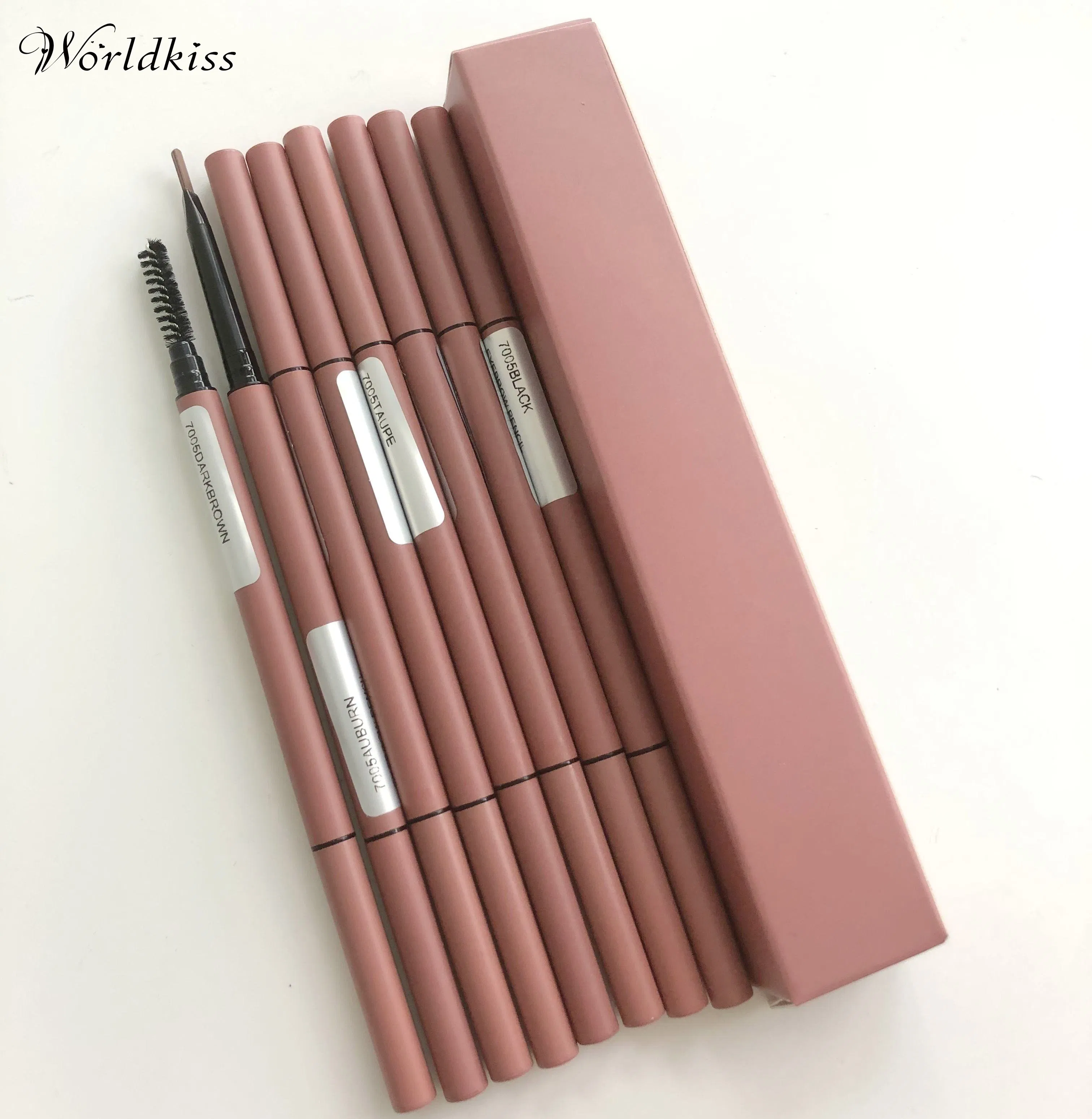 Ultra Slim Dual End High Pigment 8 Colors Eyebrow Pencil Makeup