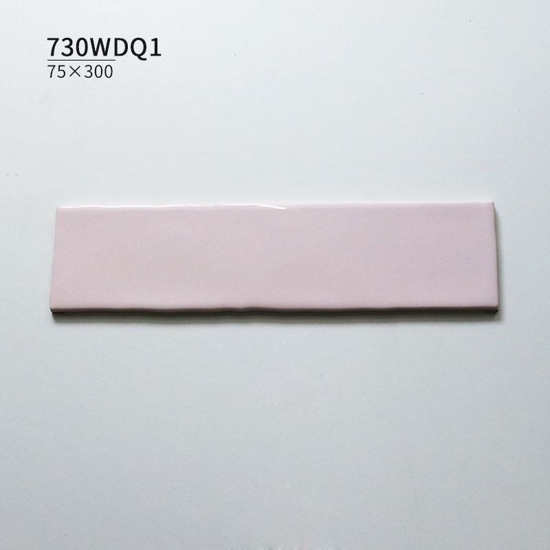 75X300 Pastel Color Subway Tiles Interior Wall Tiles Glossy Bevel