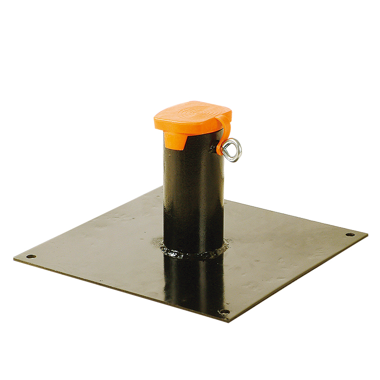 Hot DIP Galvanized or Powder Coated Round Post Support Base for Different Diameter