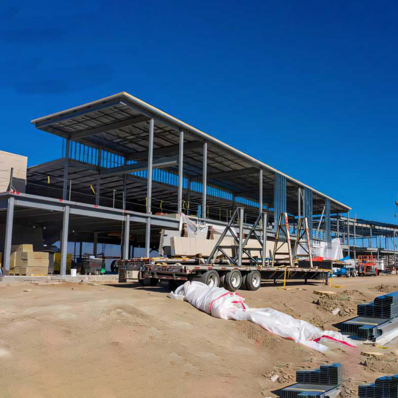 Prefabricated Steel Structure Platform Prefab Steel Frame Storage Mezzanine Store Room Platform